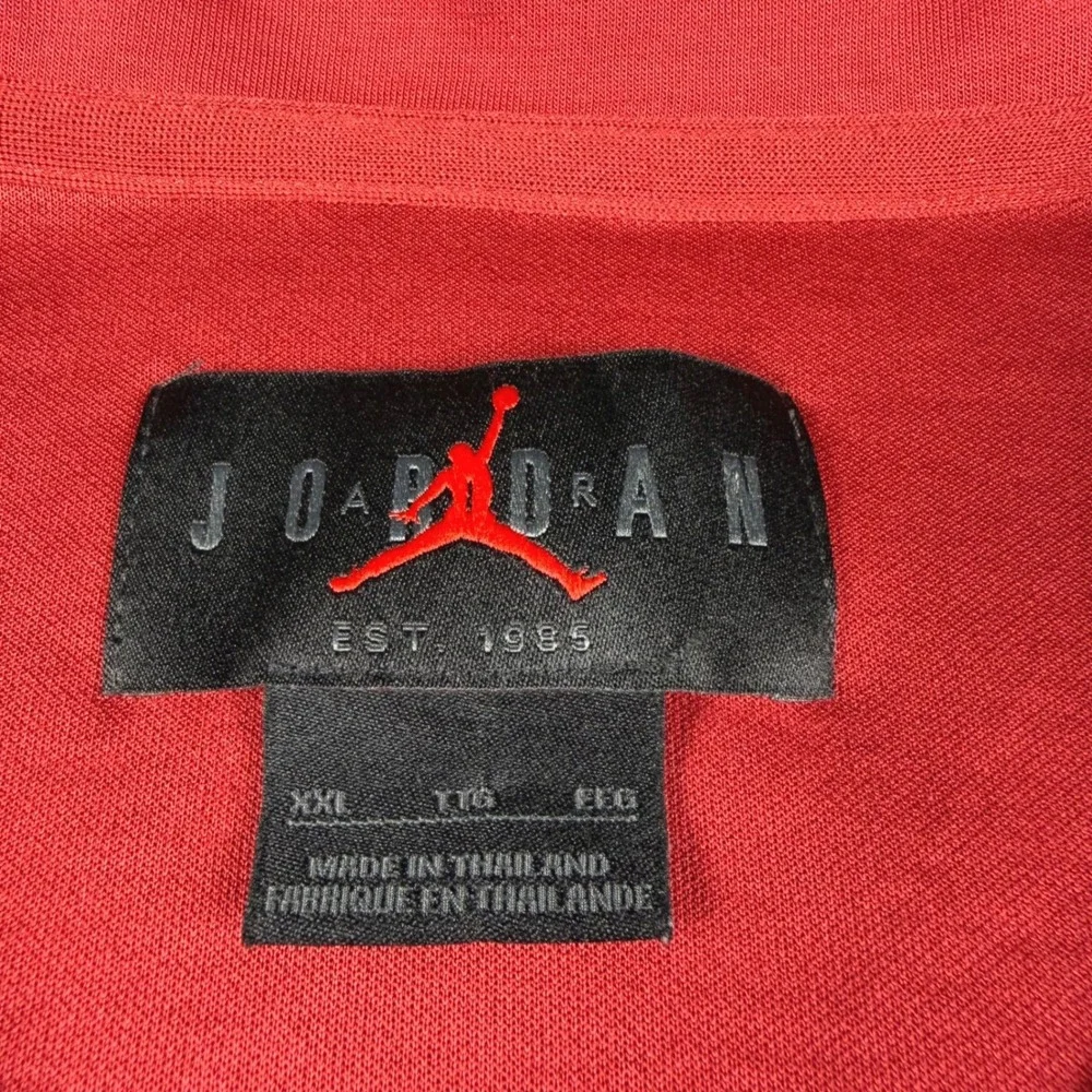 Jordan Oklahoma Sooners Mens XXL Red Grey Colorblock Polo 445591-085 Dri-Fit EUC - Picture 2 of 11